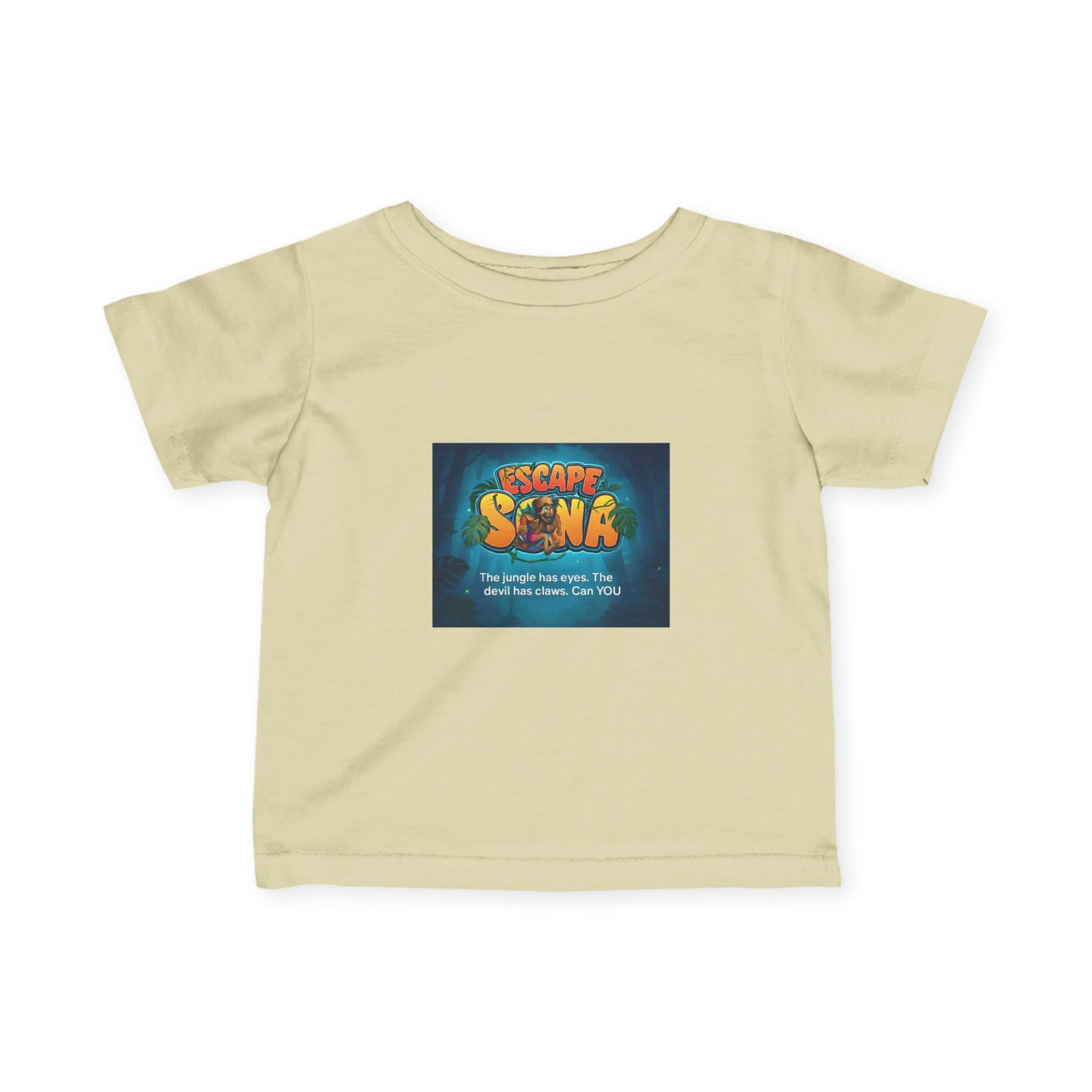 Infant Adventure Tee, Cute Baby T-Shirt, Escape Sona Kids Wear, Toddler Fun Clothing, Summer Vacation Gift, Playful Baby Apparel