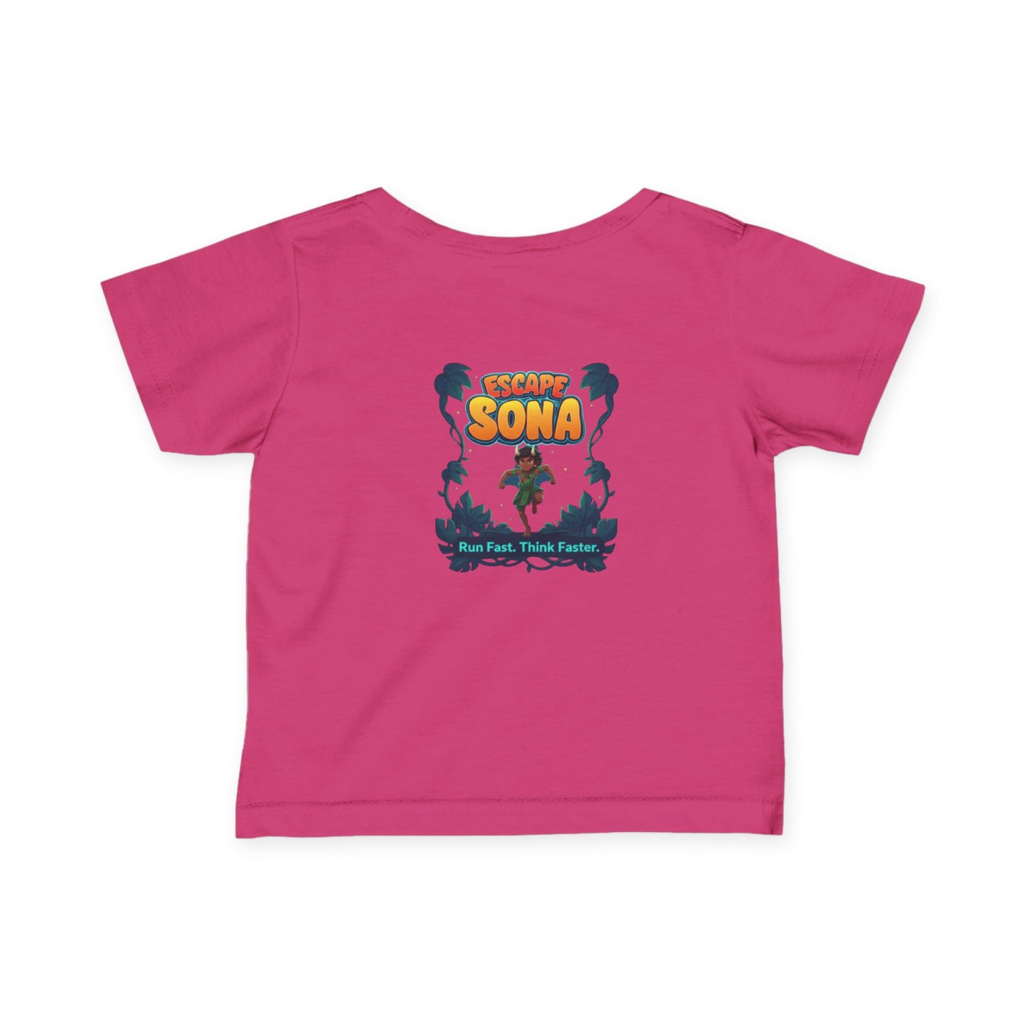 Infant Adventure Tee, Cute Baby T-Shirt, Escape Sona Kids Wear, Toddler Fun Clothing, Summer Vacation Gift, Playful Baby Apparel