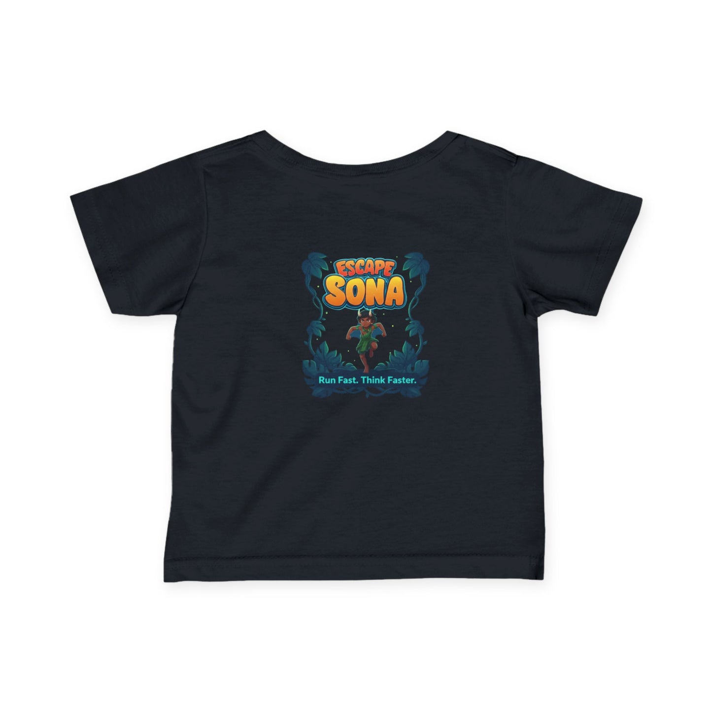 Infant Adventure Tee, Cute Baby T-Shirt, Escape Sona Kids Wear, Toddler Fun Clothing, Summer Vacation Gift, Playful Baby Apparel