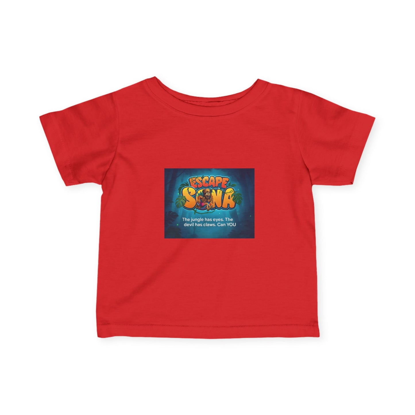 Infant Adventure Tee, Cute Baby T-Shirt, Escape Sona Kids Wear, Toddler Fun Clothing, Summer Vacation Gift, Playful Baby Apparel