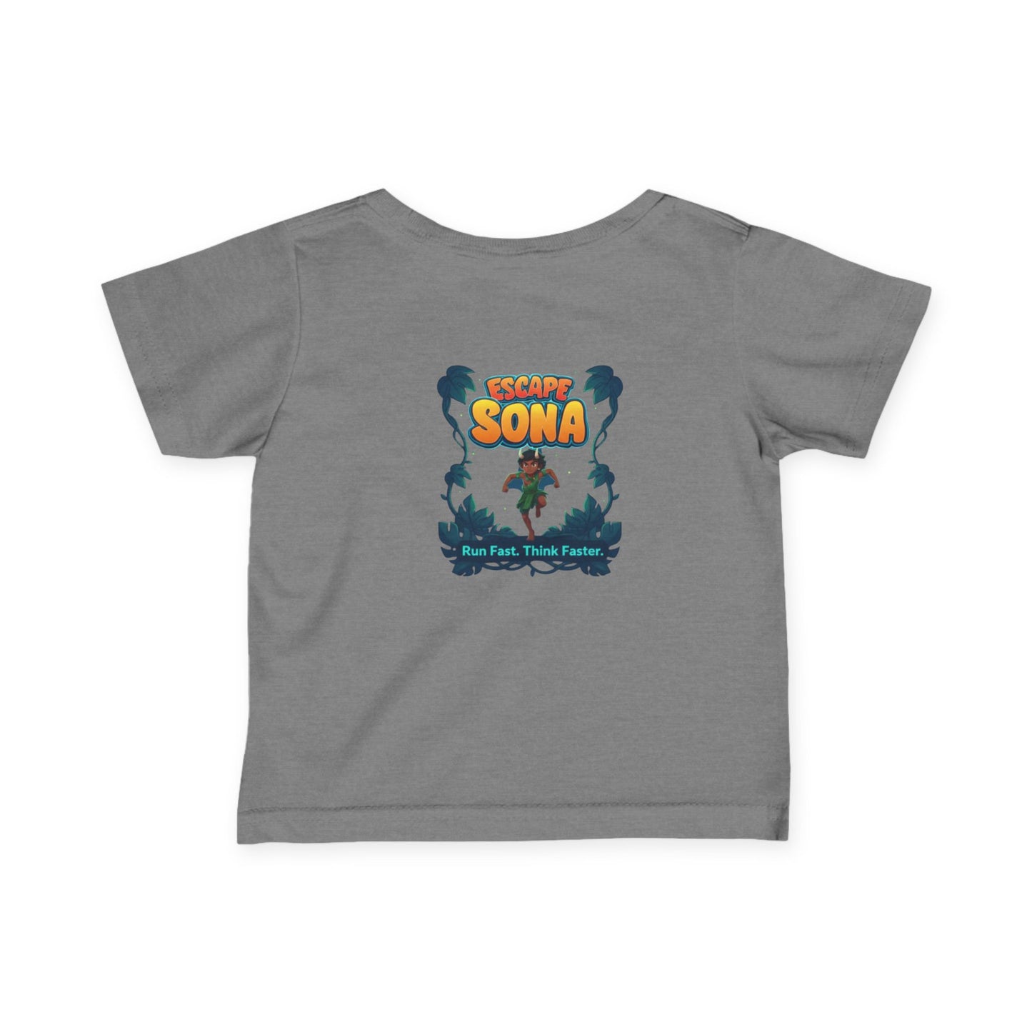 Infant Adventure Tee, Cute Baby T-Shirt, Escape Sona Kids Wear, Toddler Fun Clothing, Summer Vacation Gift, Playful Baby Apparel