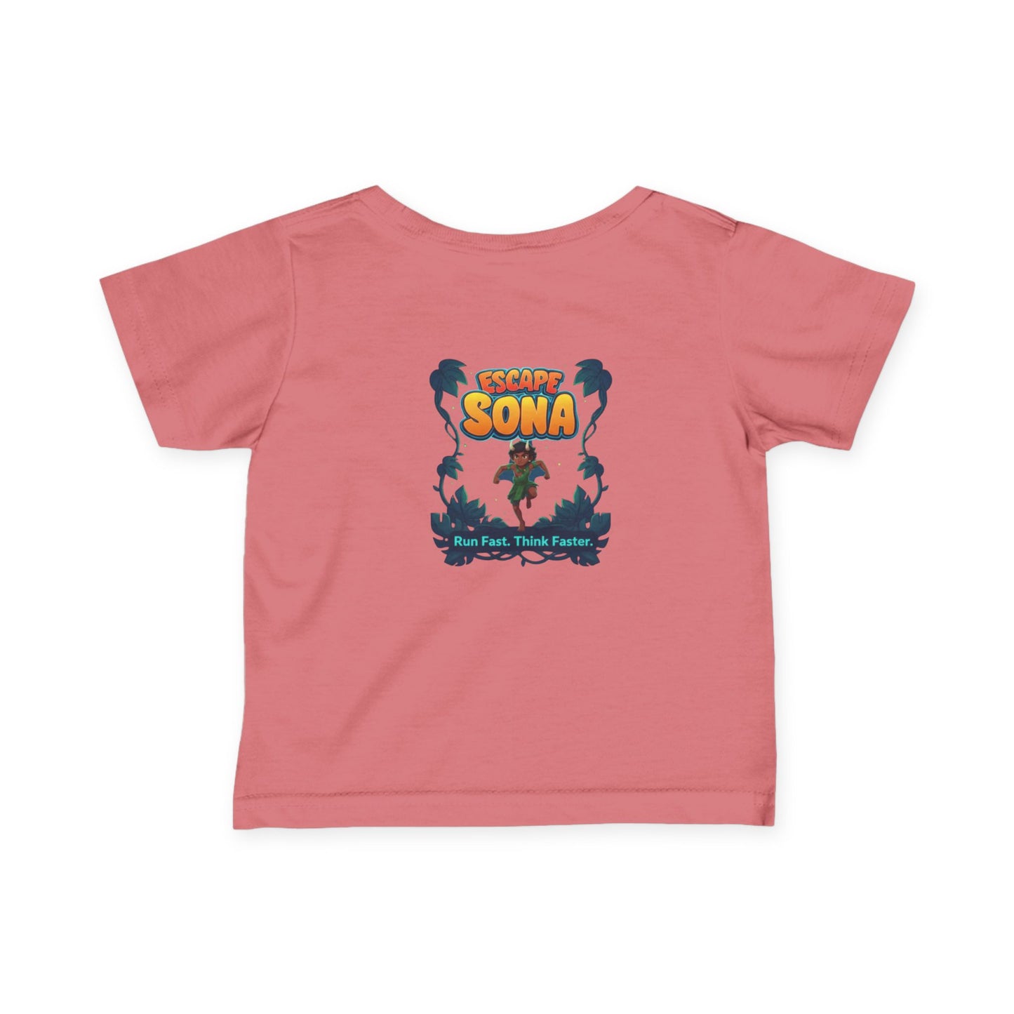 Infant Adventure Tee, Cute Baby T-Shirt, Escape Sona Kids Wear, Toddler Fun Clothing, Summer Vacation Gift, Playful Baby Apparel