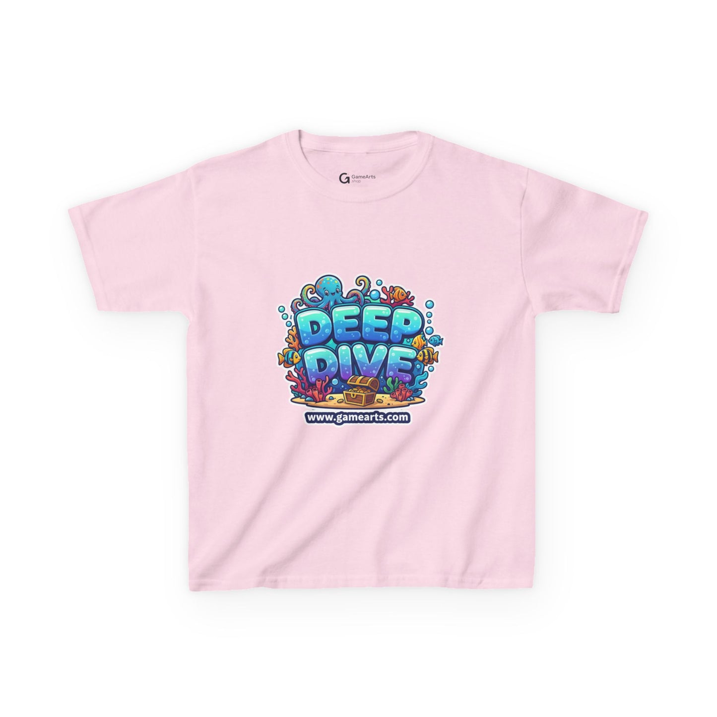 Deep Dive Kids Heavy Cotton Tee, Ocean Adventure Shirt, Fun T-Shirt for Boys and Girls, Summer Beach Wear, Gift for Young Explorers, [...]