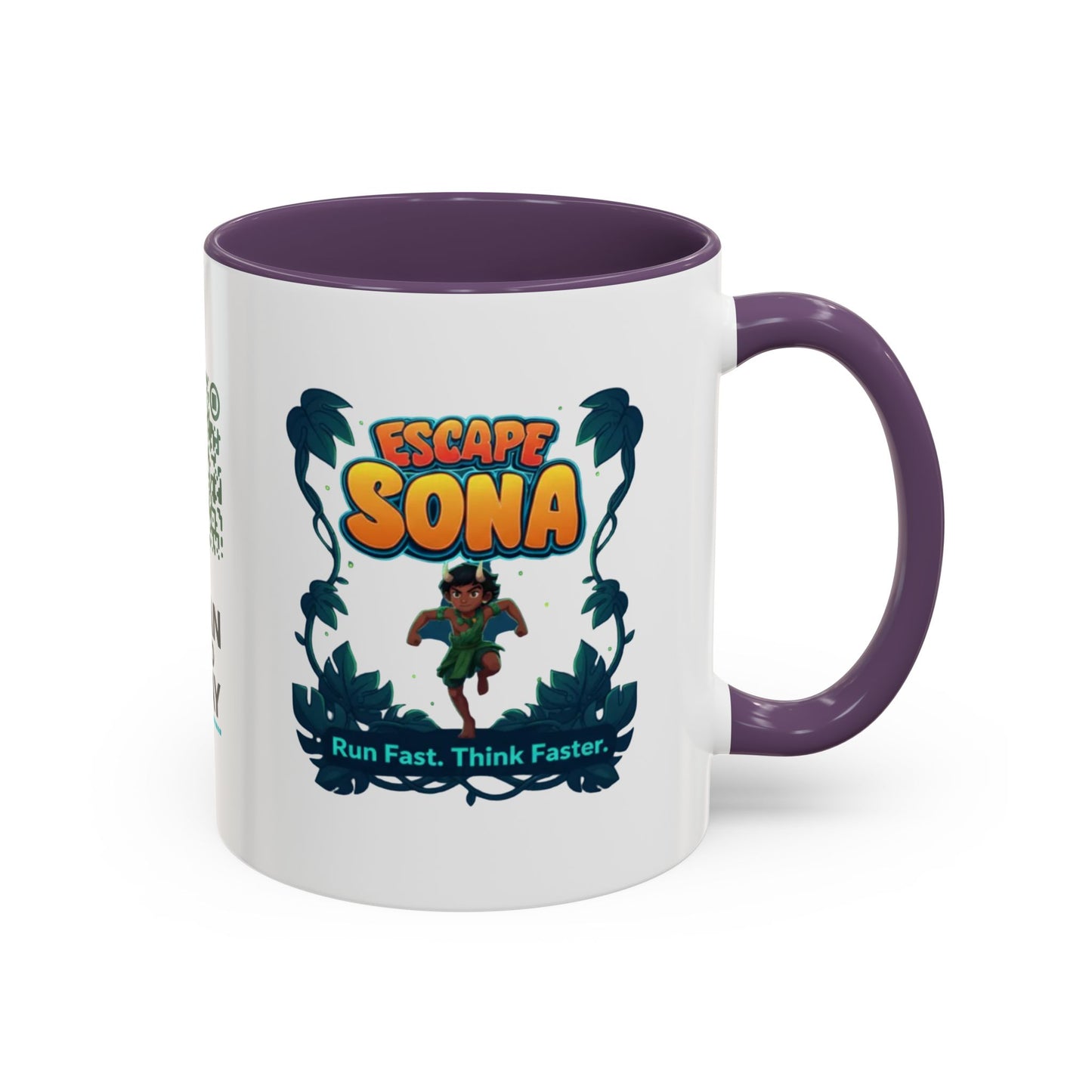 MahaSona Accent Mug – Sip in Style, Escape in Spirit - Whimsical Gift , Fun Drinkware, Perfect for Birthdays, Holidays, Office Decor