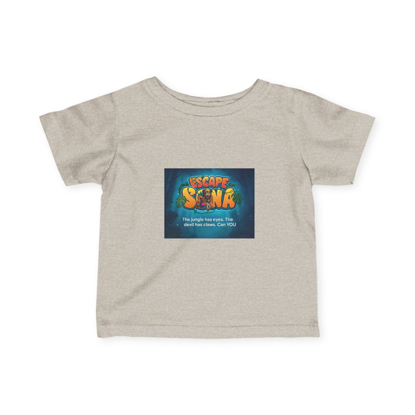 Infant Adventure Tee, Cute Baby T-Shirt, Escape Sona Kids Wear, Toddler Fun Clothing, Summer Vacation Gift, Playful Baby Apparel