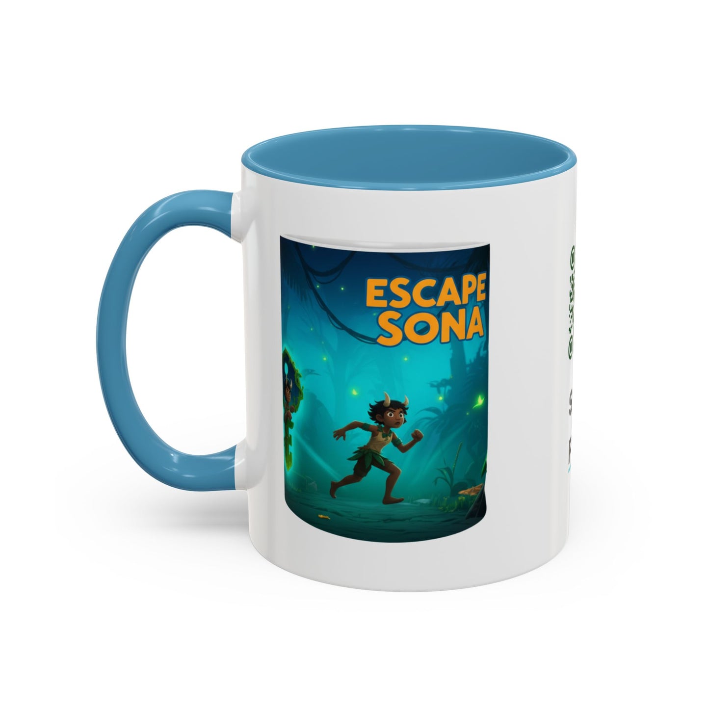 MahaSona Accent Mug – Sip in Style, Escape in Spirit - Whimsical Gift , Fun Drinkware, Perfect for Birthdays, Holidays, Office Decor