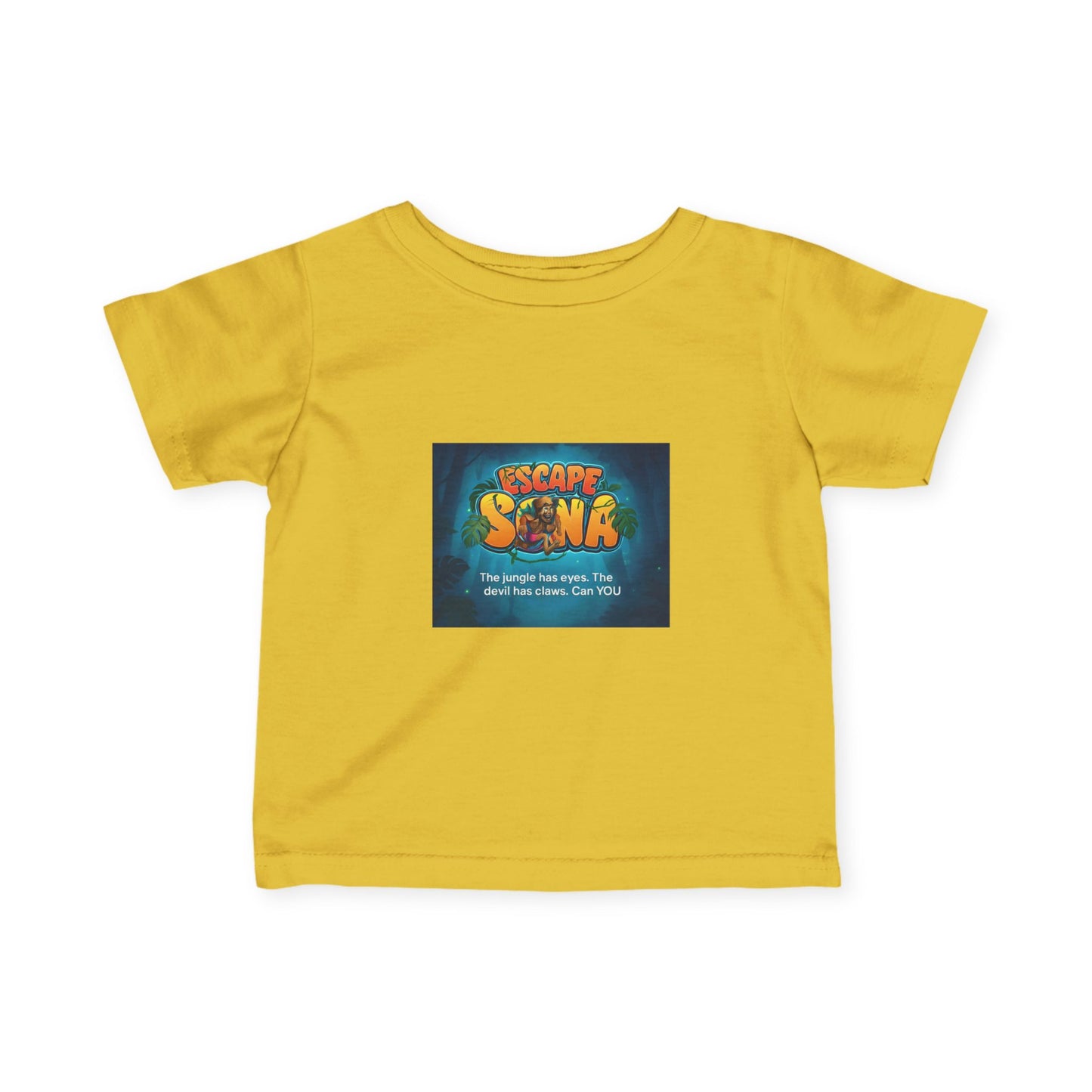 Infant Adventure Tee, Cute Baby T-Shirt, Escape Sona Kids Wear, Toddler Fun Clothing, Summer Vacation Gift, Playful Baby Apparel