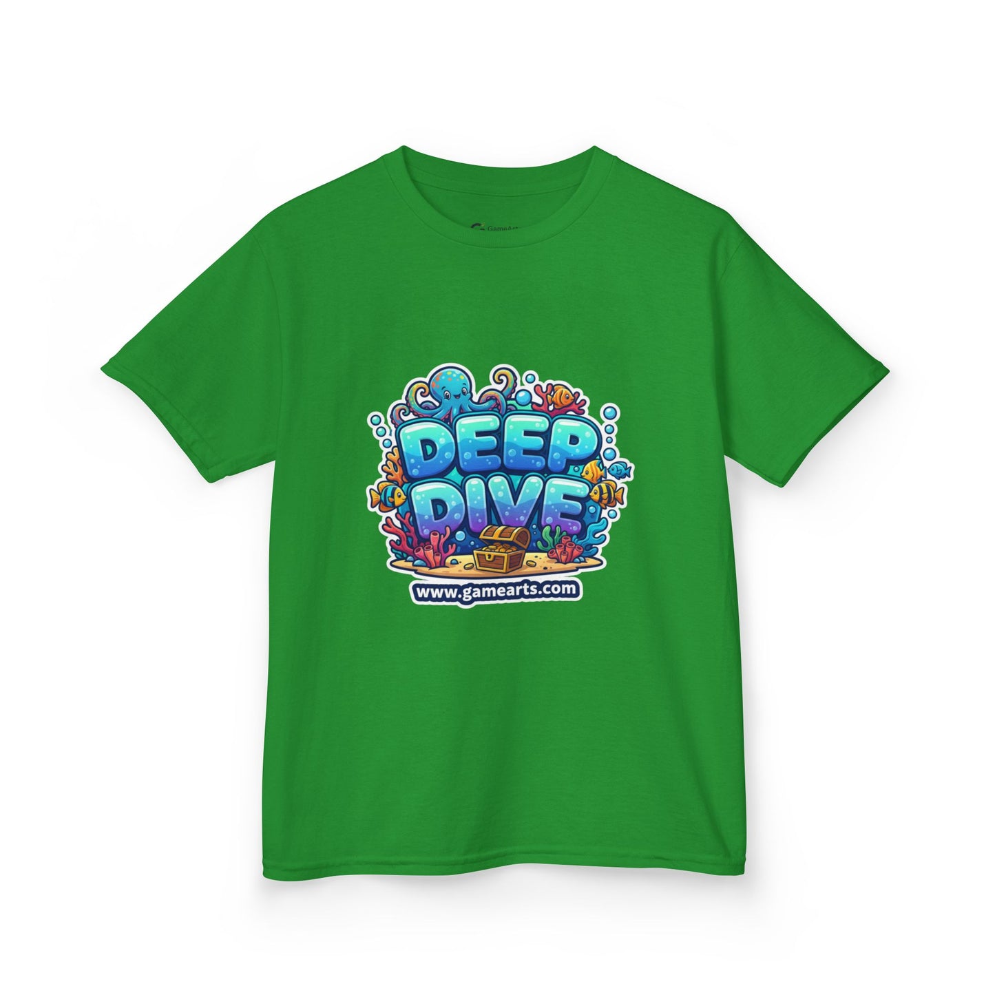 Deep Dive Kids Heavy Cotton Tee, Ocean Adventure Shirt, Fun T-Shirt for Boys and Girls, Summer Beach Wear, Gift for Young Explorers, [...]