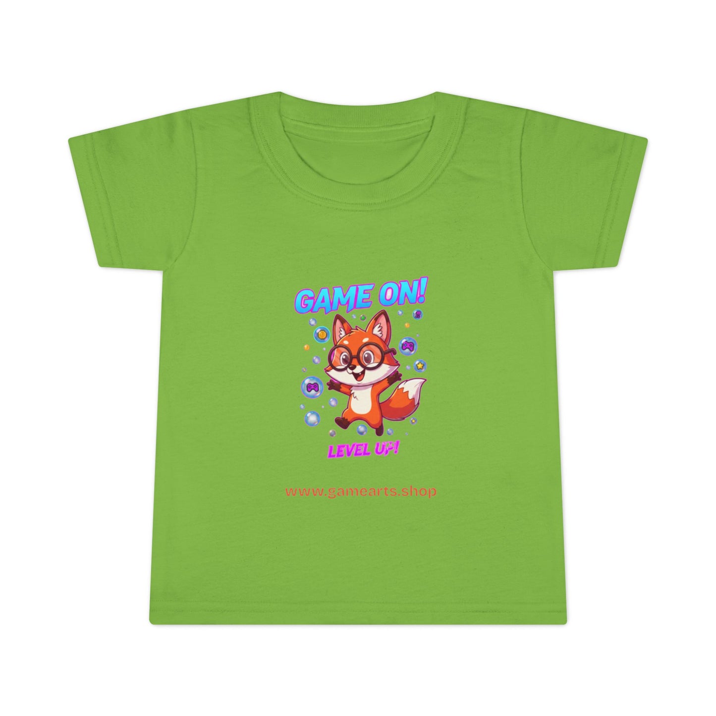 Bubble Fox Toddler Tee – Big Fun for Little Adventurers