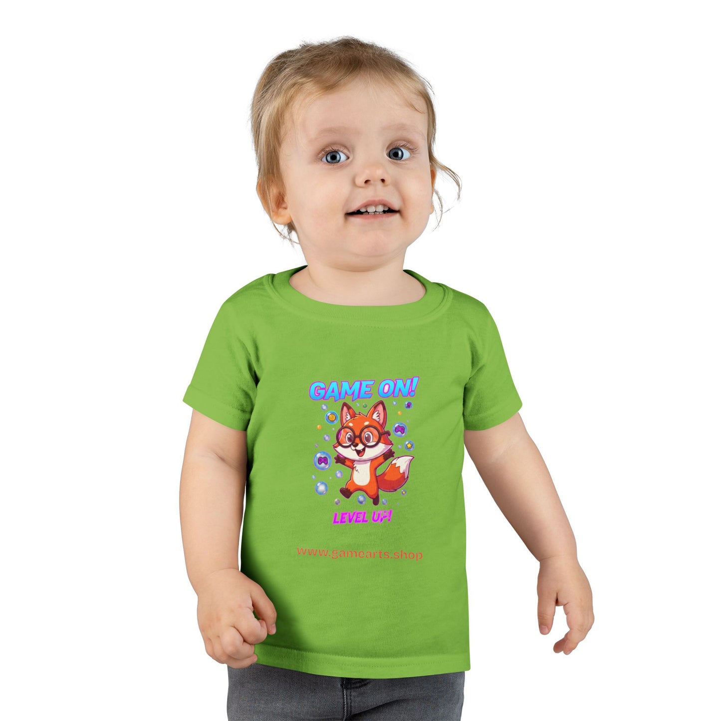 Bubble Fox Toddler Tee – Big Fun for Little Adventurers