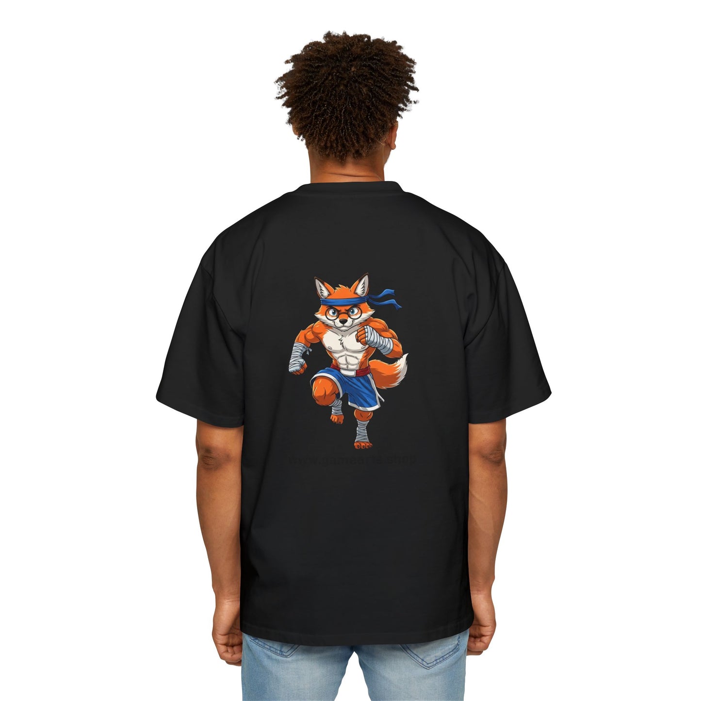 “Bubble Fox: Motion Art Oversized Tee Featuring Playful Fox Design, Casual Tee, Gift for Him, Unique Graphic T-Shirt, Streetwear Essentials, [...]