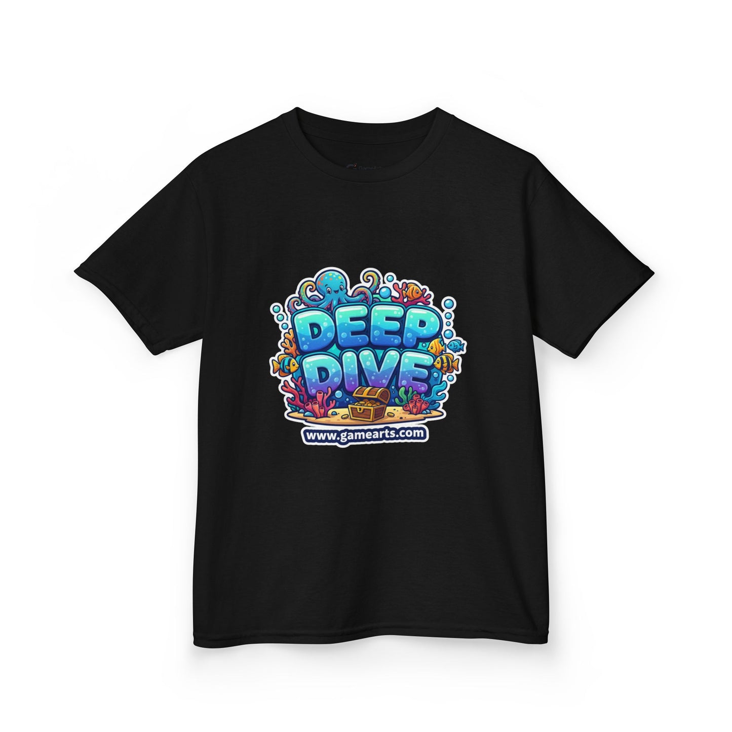 Deep Dive Kids Heavy Cotton Tee, Ocean Adventure Shirt, Fun T-Shirt for Boys and Girls, Summer Beach Wear, Gift for Young Explorers, [...]