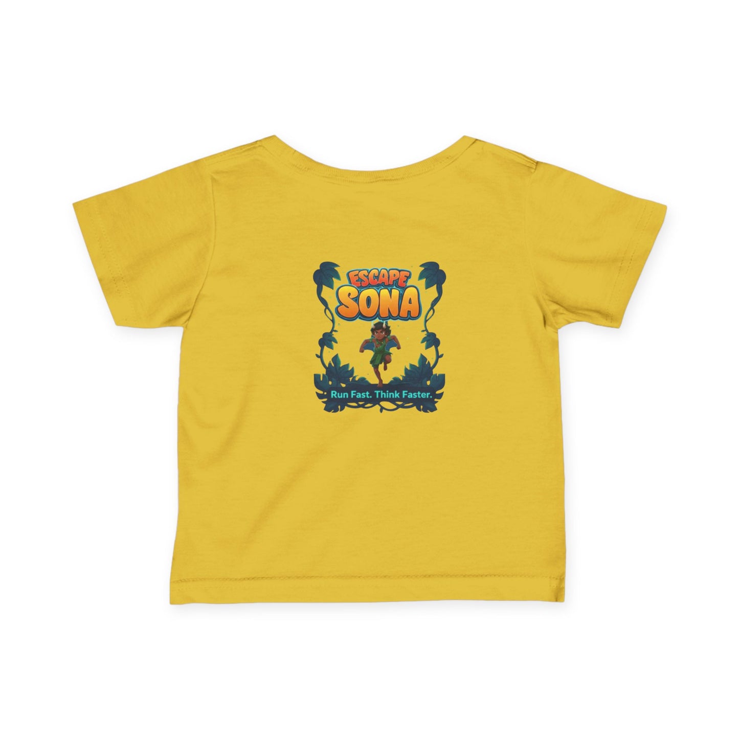 Infant Adventure Tee, Cute Baby T-Shirt, Escape Sona Kids Wear, Toddler Fun Clothing, Summer Vacation Gift, Playful Baby Apparel