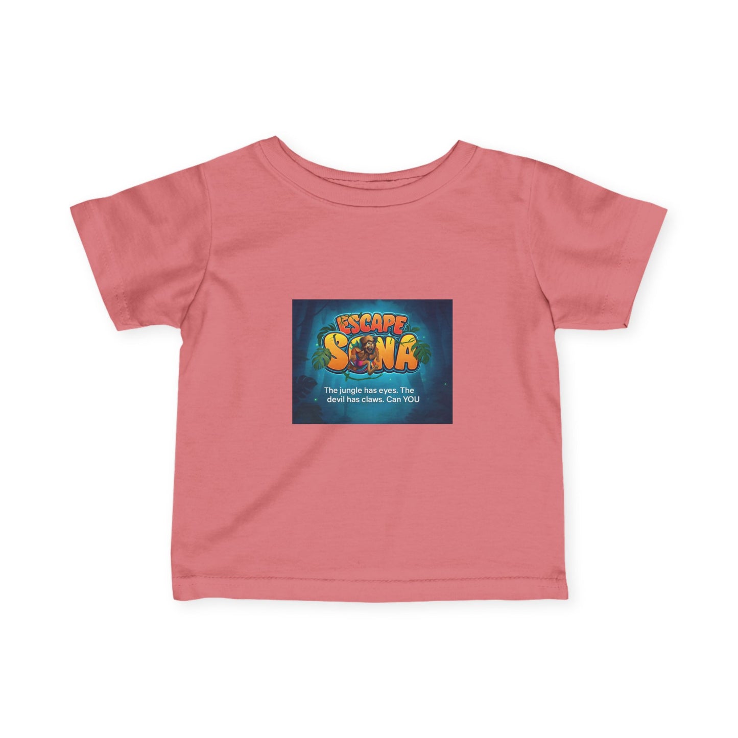 Infant Adventure Tee, Cute Baby T-Shirt, Escape Sona Kids Wear, Toddler Fun Clothing, Summer Vacation Gift, Playful Baby Apparel