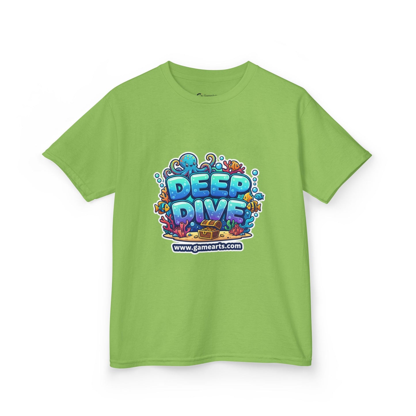 Deep Dive Kids Heavy Cotton Tee, Ocean Adventure Shirt, Fun T-Shirt for Boys and Girls, Summer Beach Wear, Gift for Young Explorers, [...]