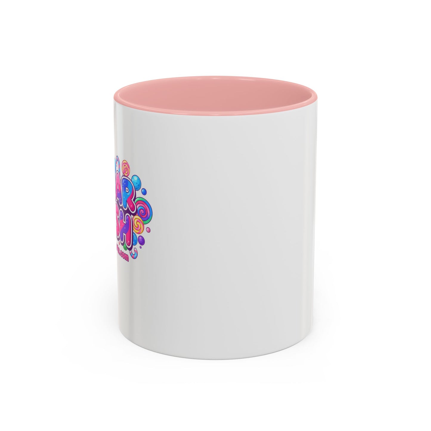 Colorful Sugar Rush Accent Coffee Mug - Fun Gift for Coffee Lovers, Holiday Cheer, Vibrant Drinkware, Party Favor