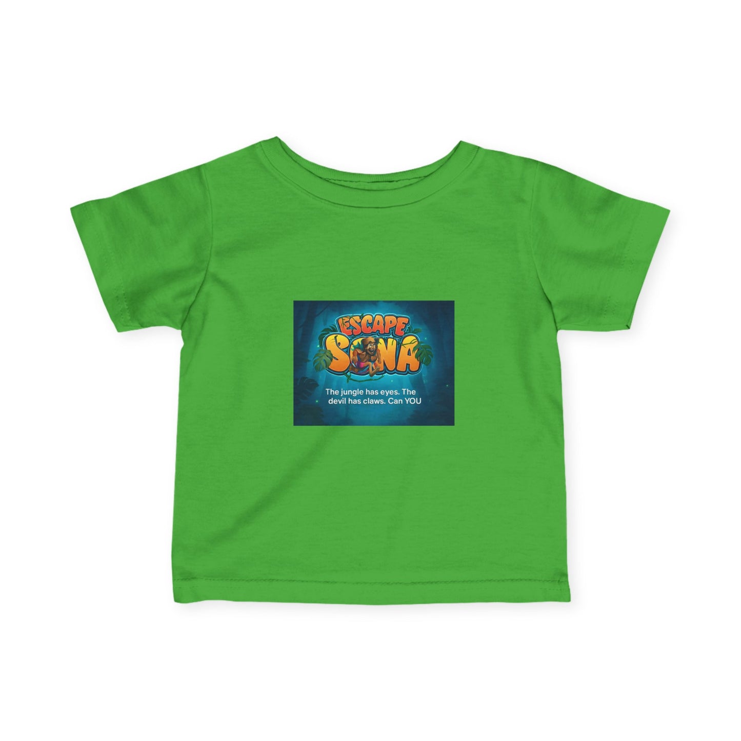 Infant Adventure Tee, Cute Baby T-Shirt, Escape Sona Kids Wear, Toddler Fun Clothing, Summer Vacation Gift, Playful Baby Apparel