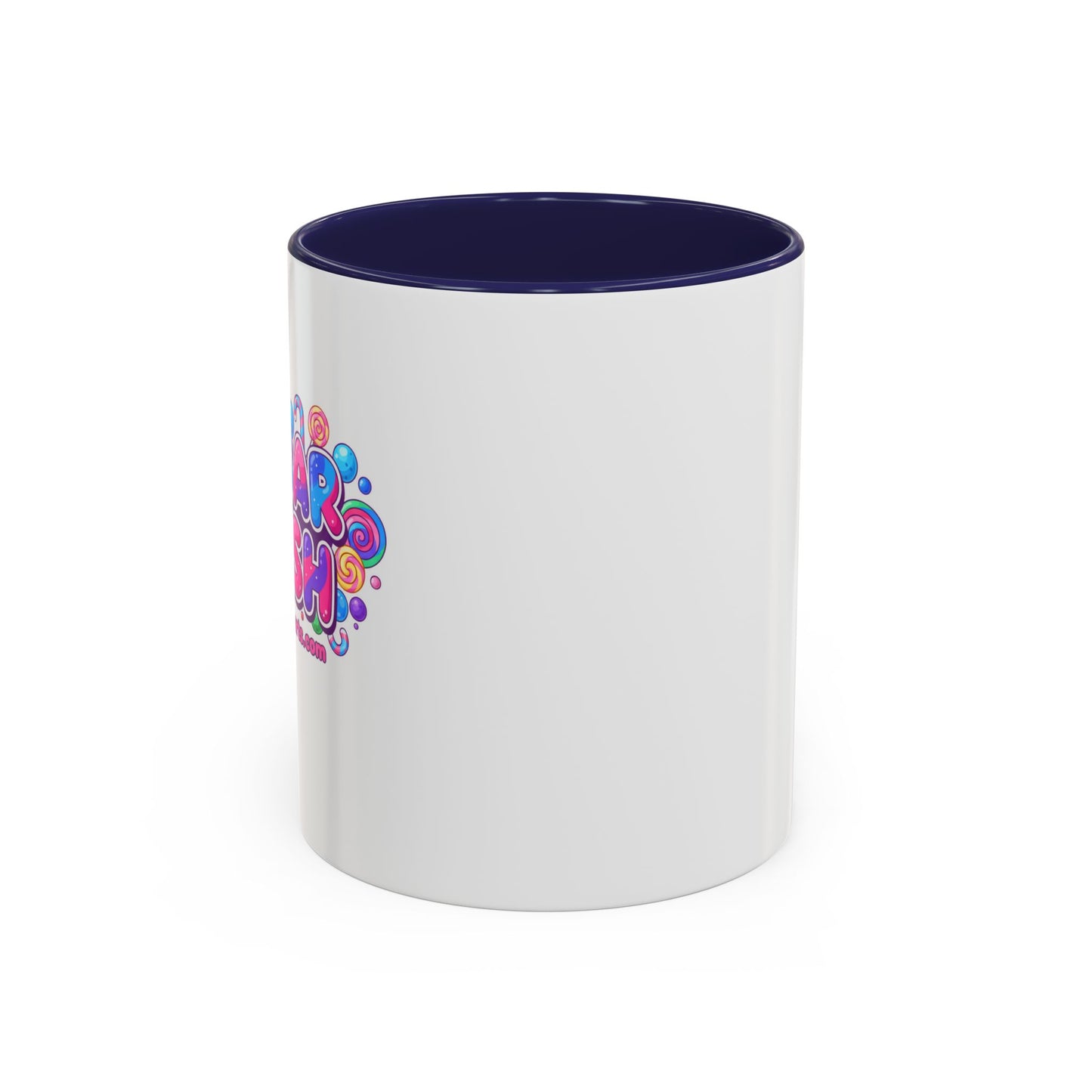 Colorful Sugar Rush Accent Coffee Mug - Fun Gift for Coffee Lovers, Holiday Cheer, Vibrant Drinkware, Party Favor