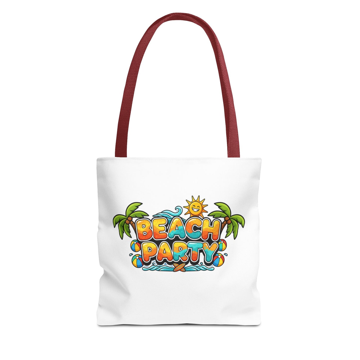 Beach Party Tote Bag, Summer Fun Shopper, Travel, Gifts for Beach Lovers, Beach Bag, Festival Tote