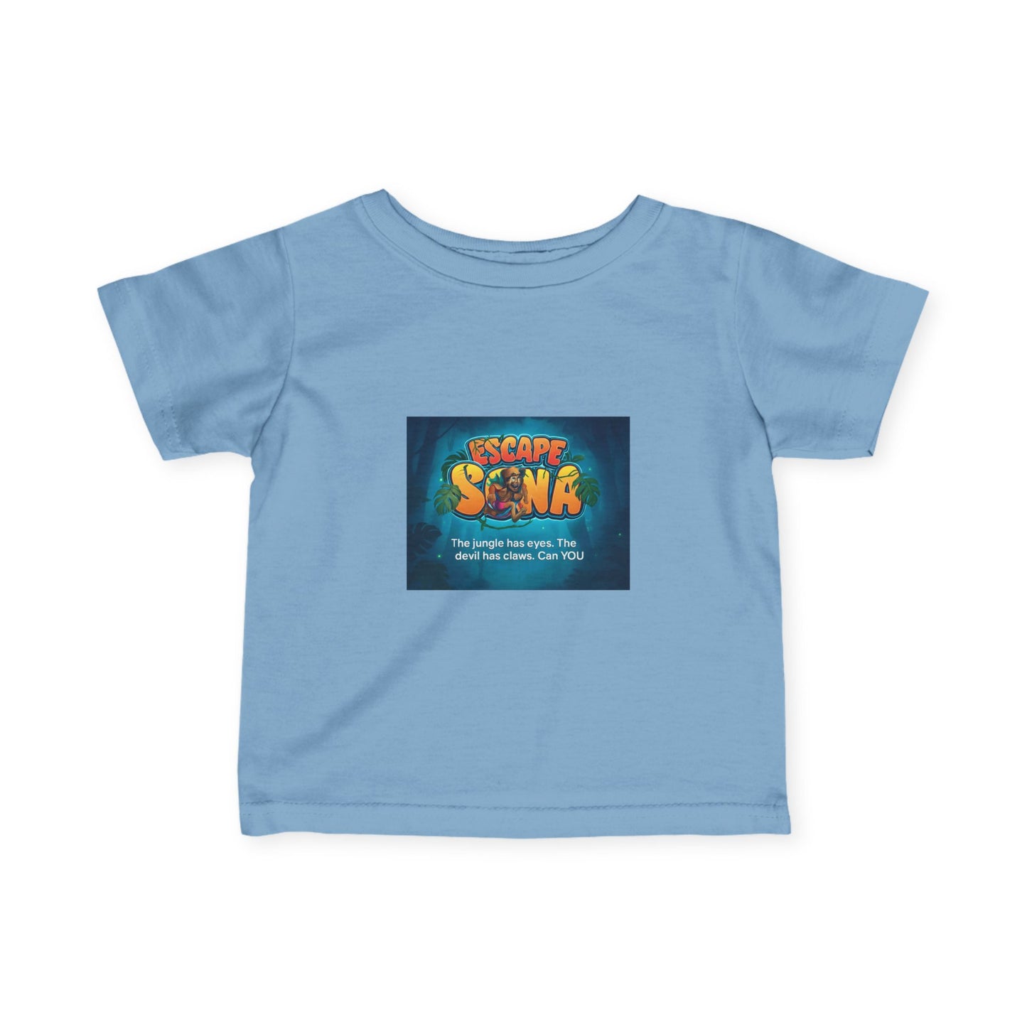 Infant Adventure Tee, Cute Baby T-Shirt, Escape Sona Kids Wear, Toddler Fun Clothing, Summer Vacation Gift, Playful Baby Apparel