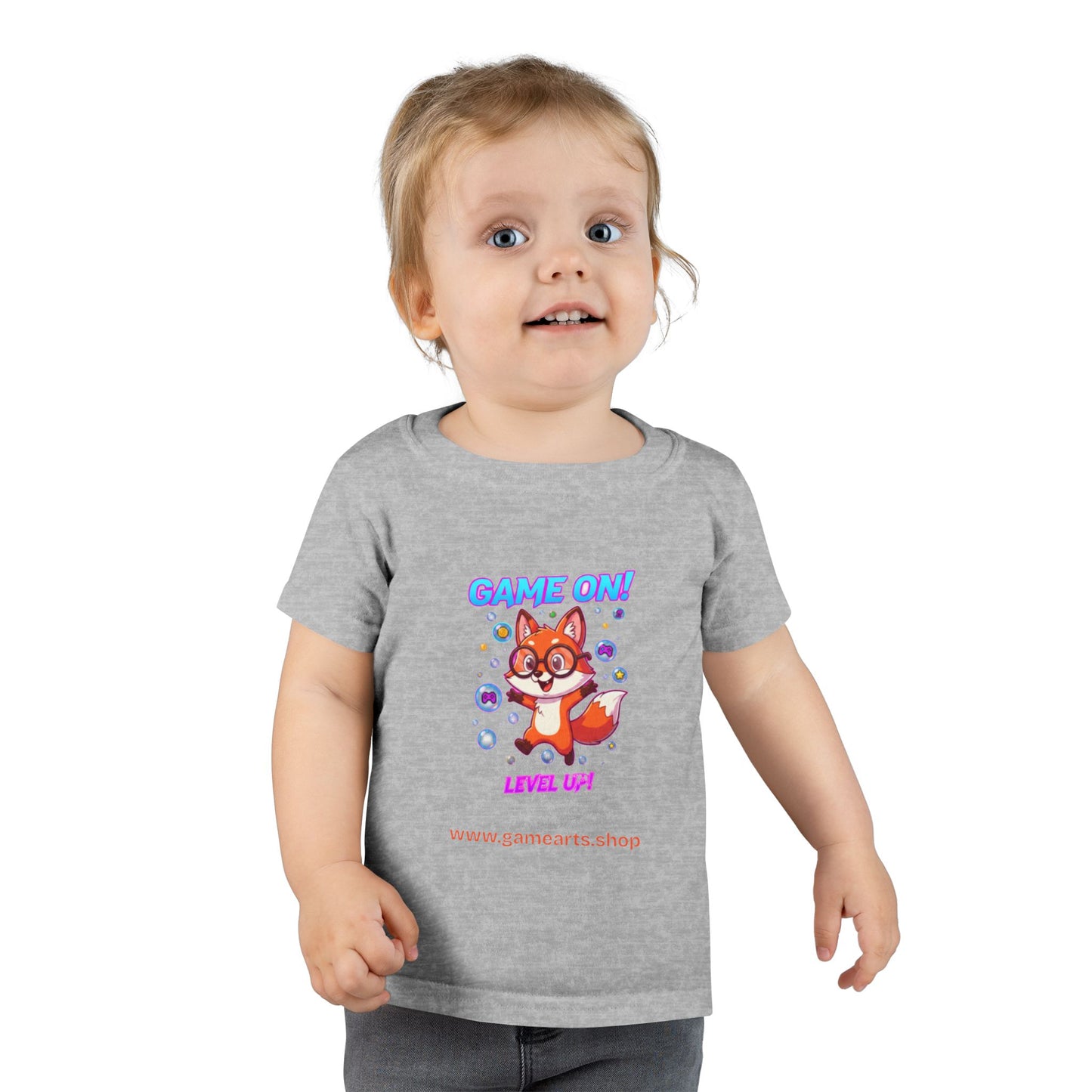 Bubble Fox Toddler Tee – Big Fun for Little Adventurers