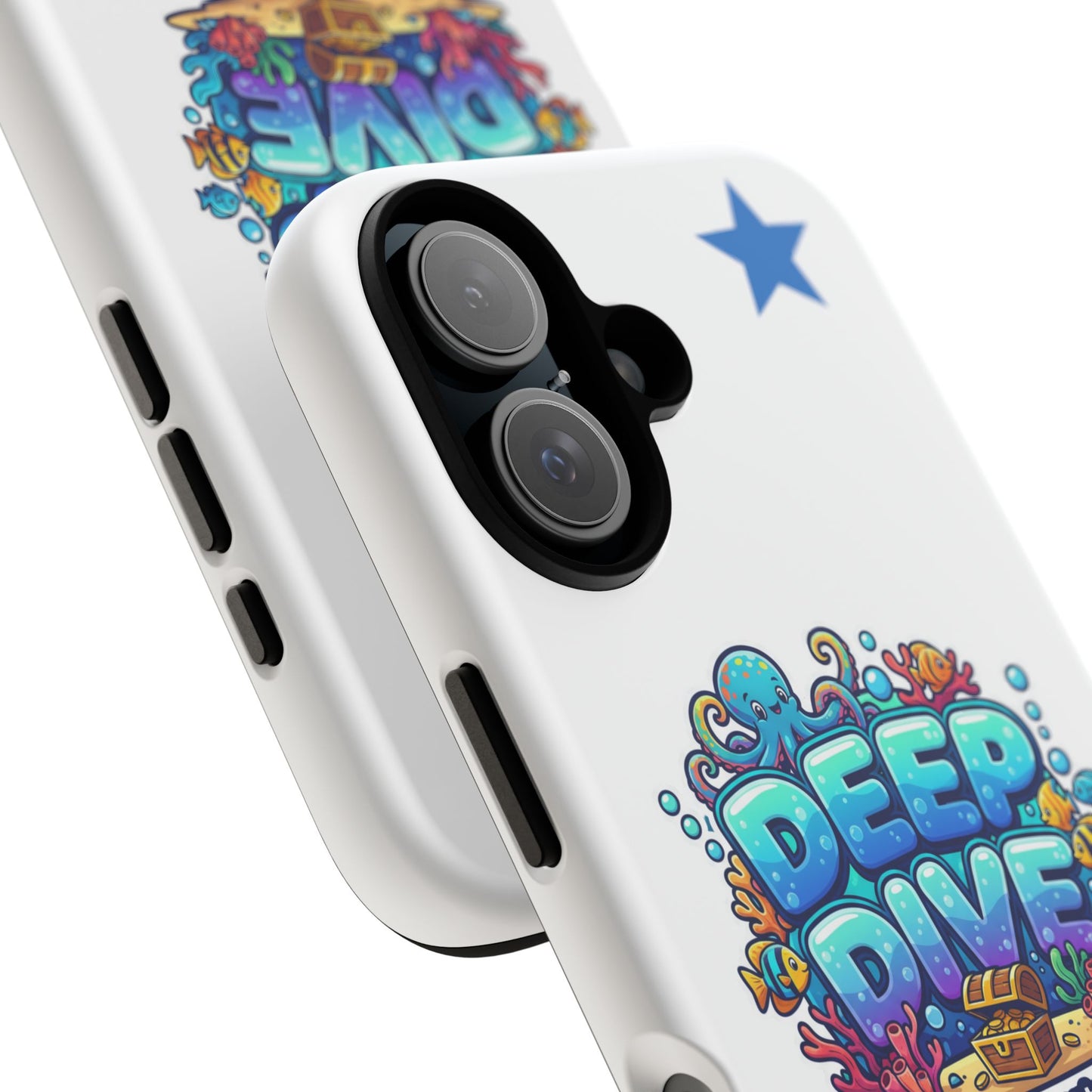Deep Dive Phone Case, Ocean Theme, Beach Aesthetic, Fun Gift for Ocean Lovers, Colorful Cover, Summer Vibes, Waterproof