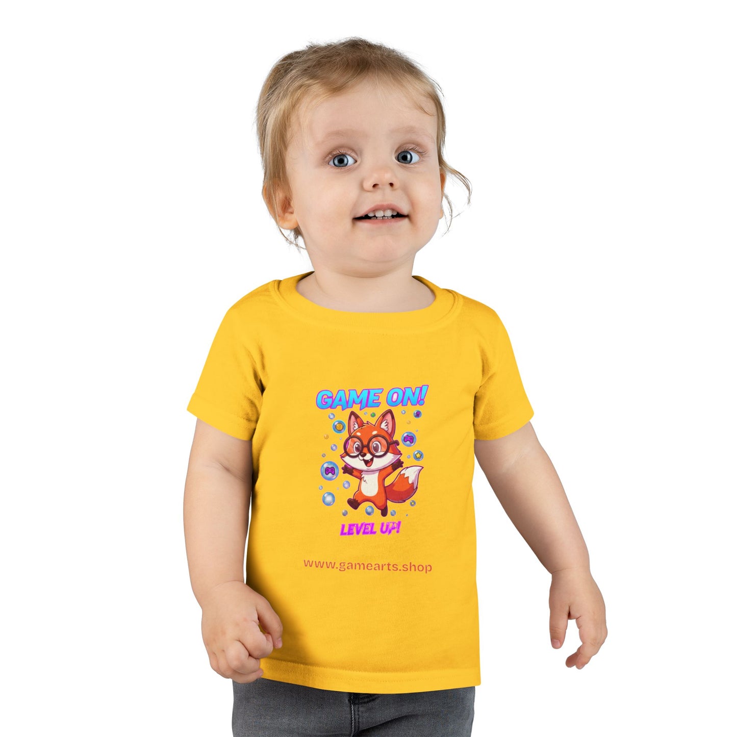 Bubble Fox Toddler Tee – Big Fun for Little Adventurers
