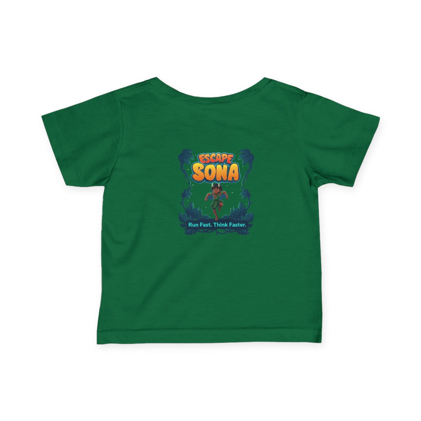 Infant Adventure Tee, Cute Baby T-Shirt, Escape Sona Kids Wear, Toddler Fun Clothing, Summer Vacation Gift, Playful Baby Apparel
