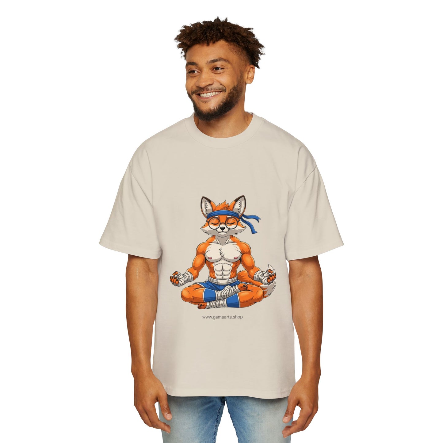 “Bubble Fox: Motion Art Oversized Tee Featuring Playful Fox Design, Casual Tee, Gift for Him, Unique Graphic T-Shirt, Streetwear Essentials, [...]