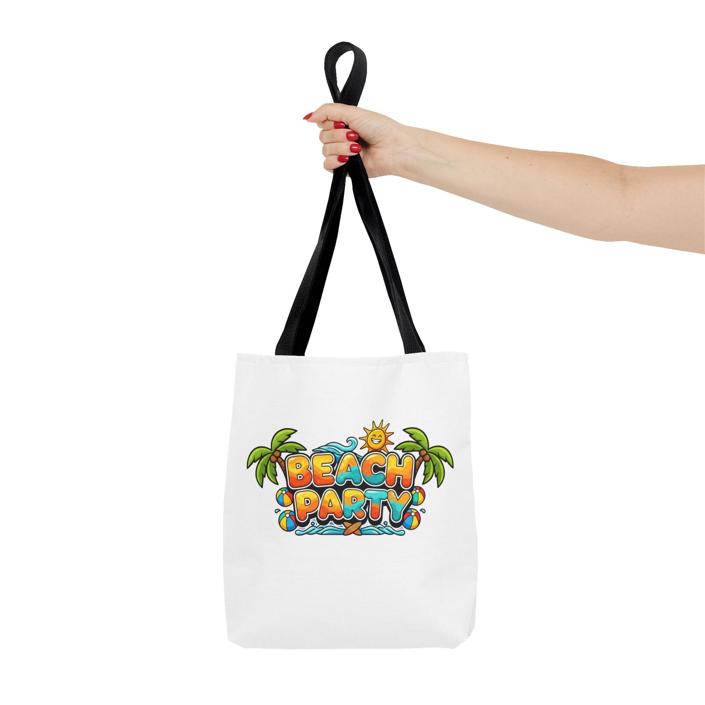 Beach Party Tote Bag, Summer Fun Shopper, Travel, Gifts for Beach Lovers, Beach Bag, Festival Tote