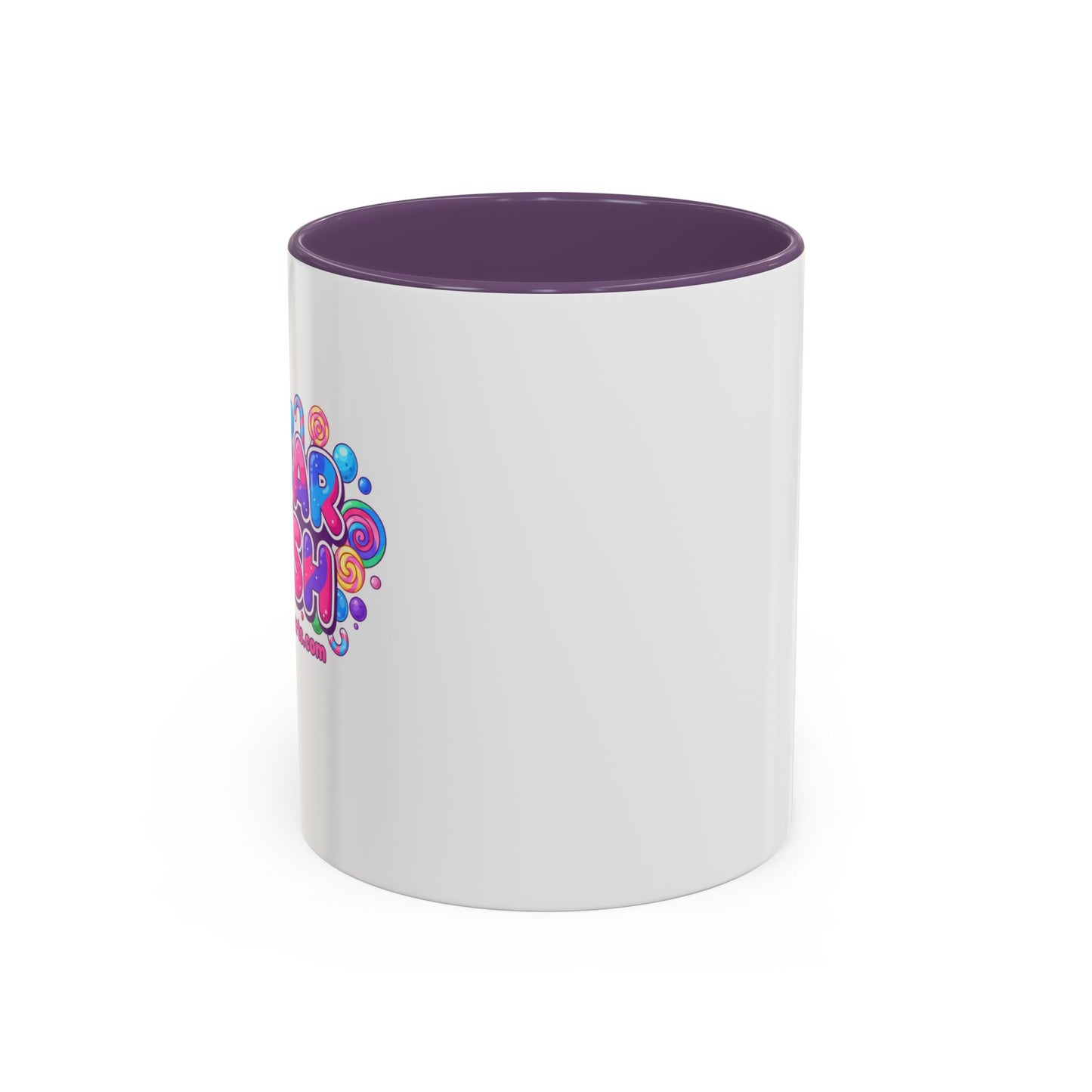 Colorful Sugar Rush Accent Coffee Mug - Fun Gift for Coffee Lovers, Holiday Cheer, Vibrant Drinkware, Party Favor