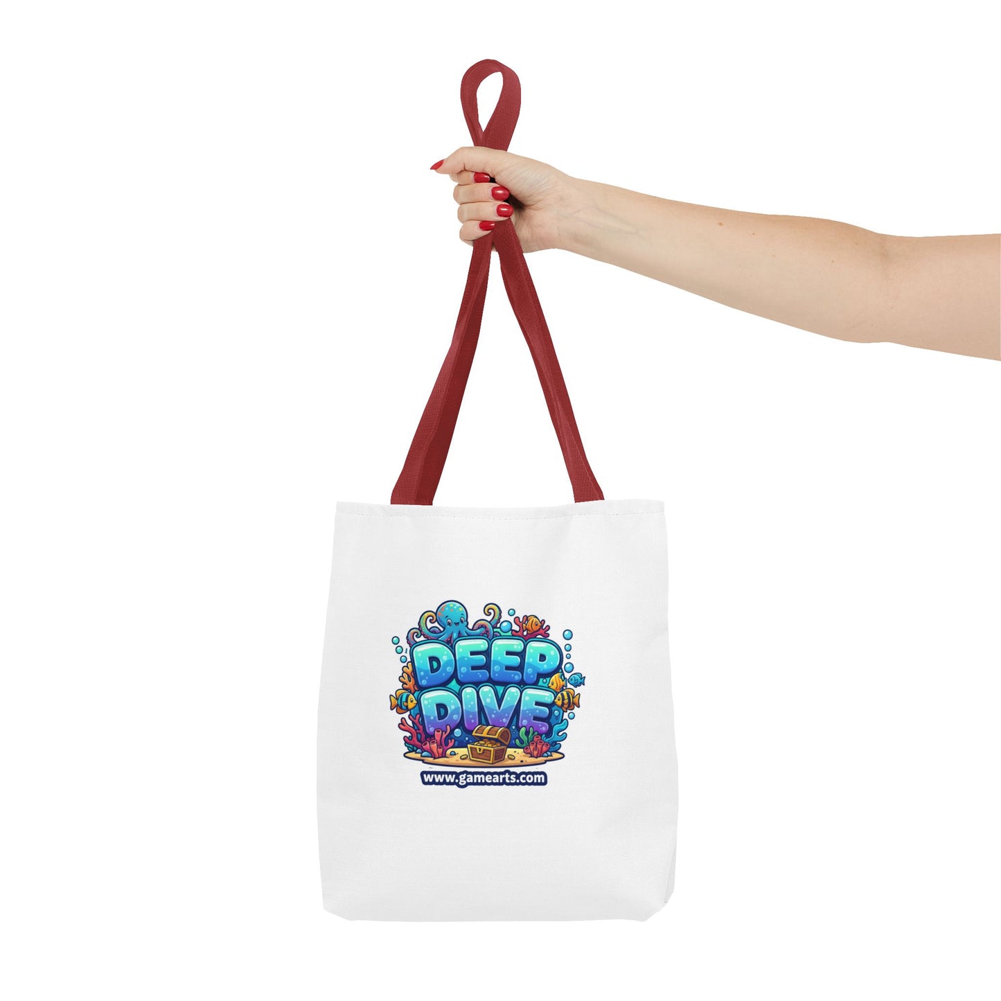 Deep Dive Tote Bag, Fun Shopping Bag, Gift for Gamers, Eco-Friendly Tote, Beach Tote, Travel Accessory