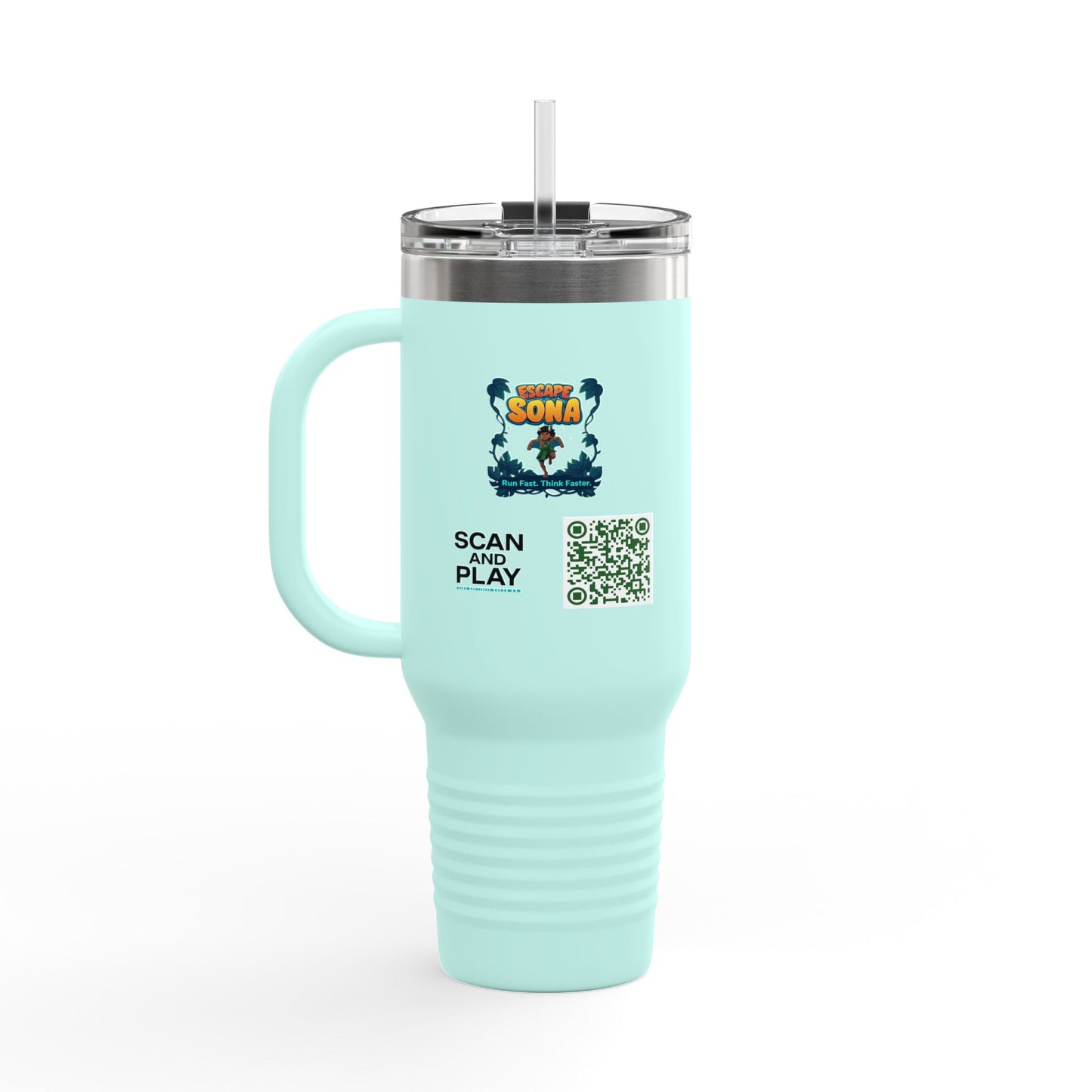 Escape to Adventure Insulated Travel Mug, 40oz | Ideal for Outdoor Enthusiasts, Gifts for Travelers, Motivational Coffee Cup, [...]