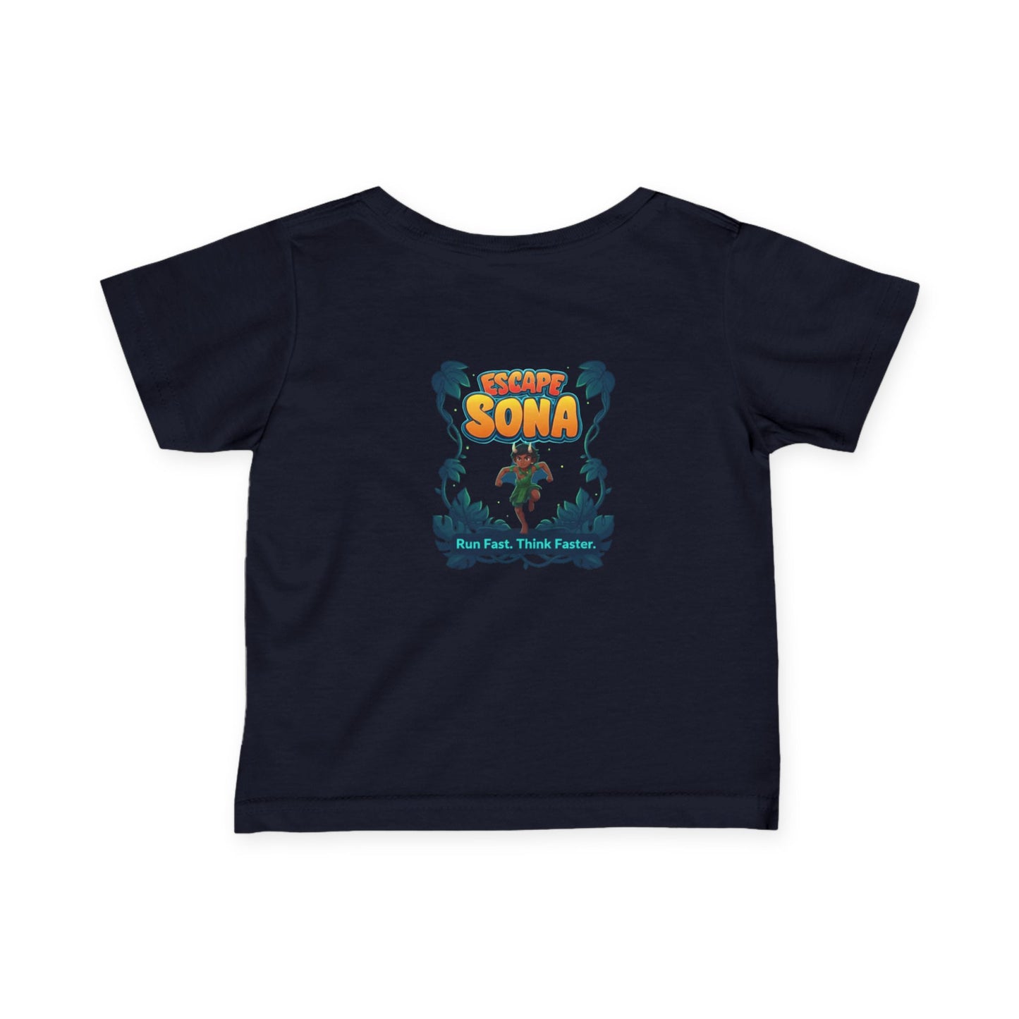Infant Adventure Tee, Cute Baby T-Shirt, Escape Sona Kids Wear, Toddler Fun Clothing, Summer Vacation Gift, Playful Baby Apparel