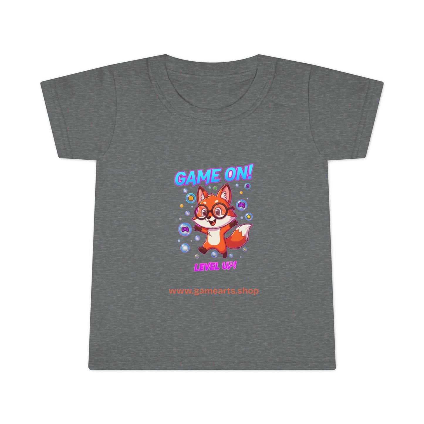 Bubble Fox Toddler Tee – Big Fun for Little Adventurers