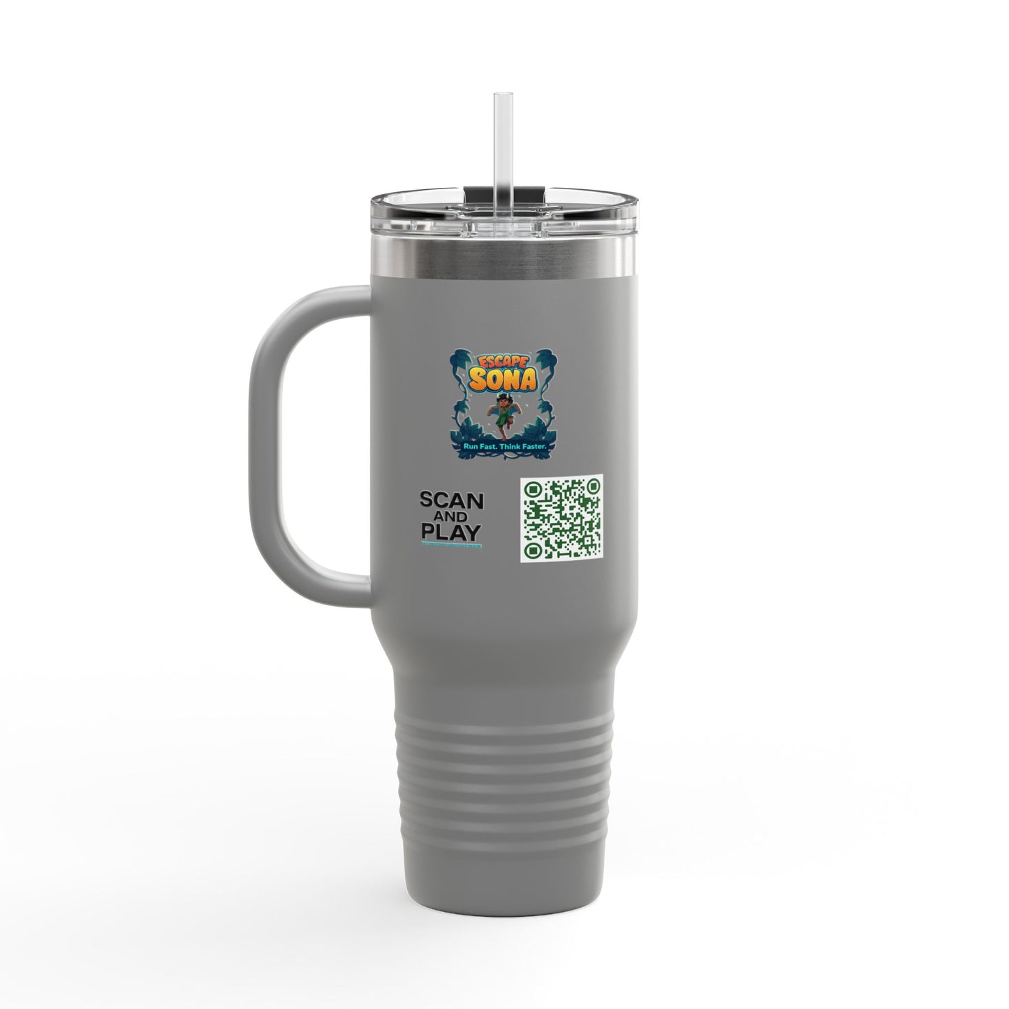 Escape to Adventure Insulated Travel Mug, 40oz | Ideal for Outdoor Enthusiasts, Gifts for Travelers, Motivational Coffee Cup, [...]