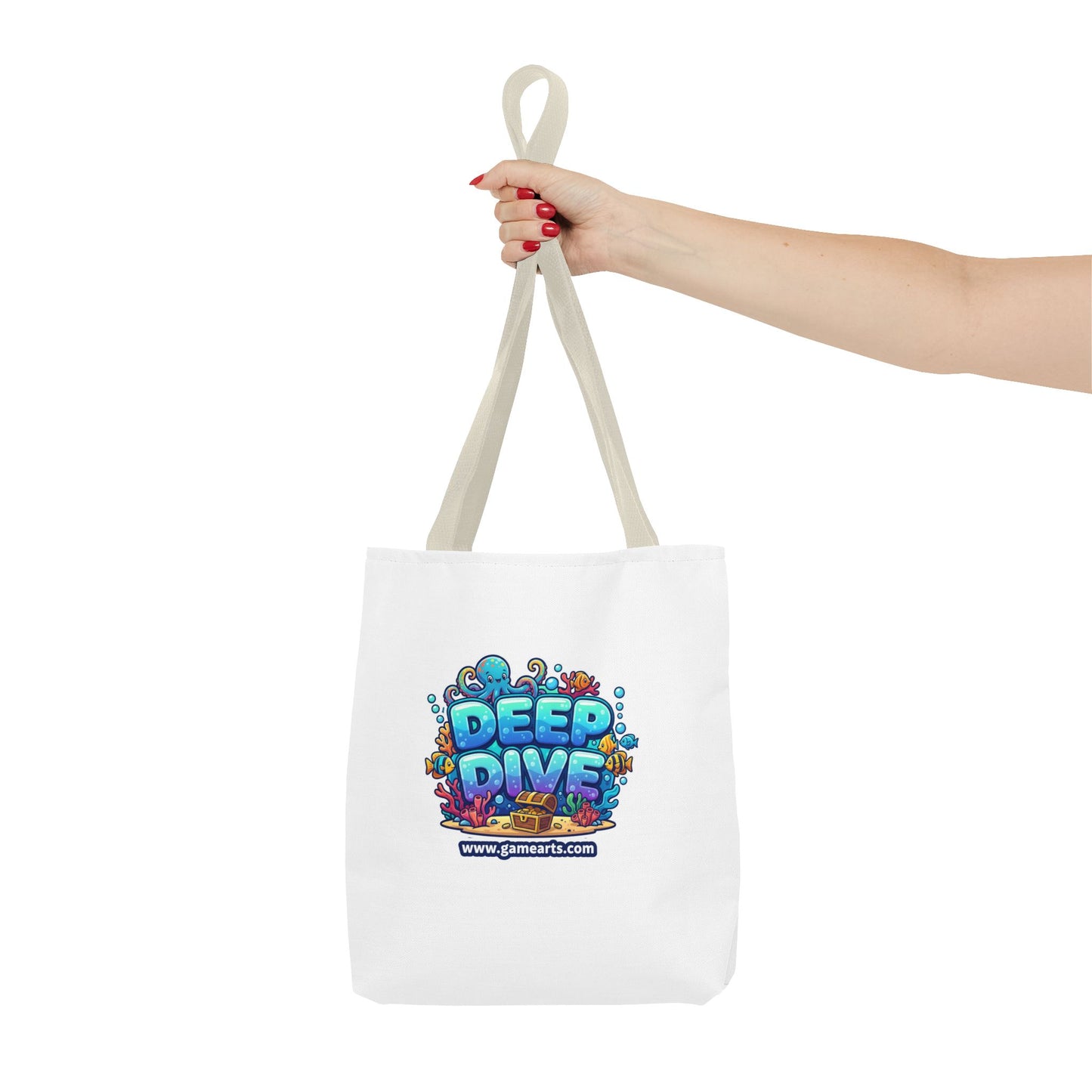 Deep Dive Tote Bag, Fun Shopping Bag, Gift for Gamers, Eco-Friendly Tote, Beach Tote, Travel Accessory