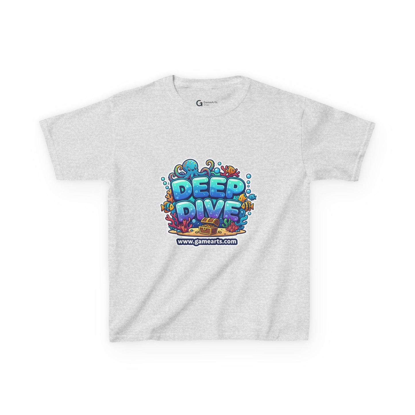 Deep Dive Kids Heavy Cotton Tee, Ocean Adventure Shirt, Fun T-Shirt for Boys and Girls, Summer Beach Wear, Gift for Young Explorers, [...]