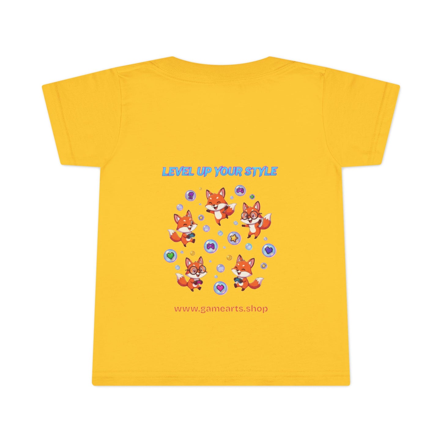 Bubble Fox Toddler Tee – Big Fun for Little Adventurers