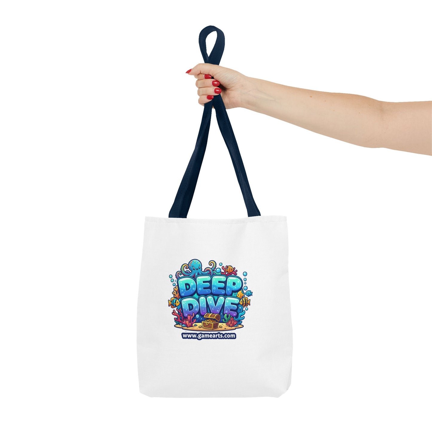 Deep Dive Tote Bag, Fun Shopping Bag, Gift for Gamers, Eco-Friendly Tote, Beach Tote, Travel Accessory