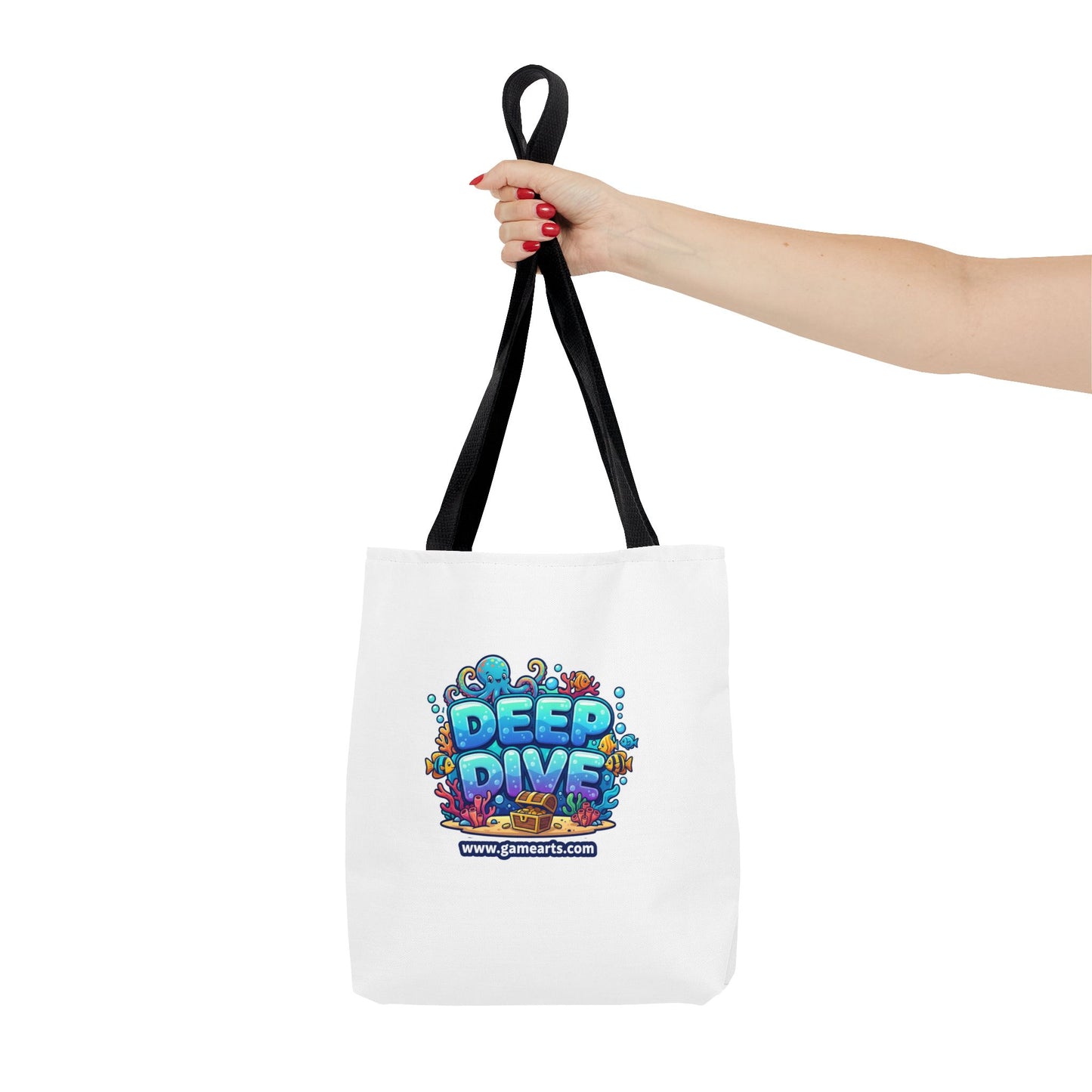 Deep Dive Tote Bag, Fun Shopping Bag, Gift for Gamers, Eco-Friendly Tote, Beach Tote, Travel Accessory