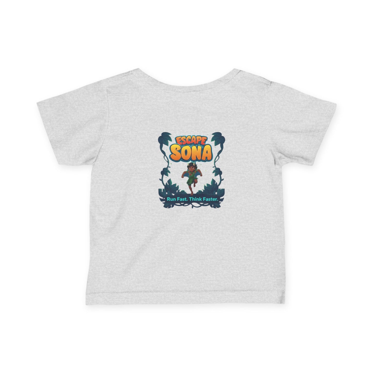 Infant Adventure Tee, Cute Baby T-Shirt, Escape Sona Kids Wear, Toddler Fun Clothing, Summer Vacation Gift, Playful Baby Apparel