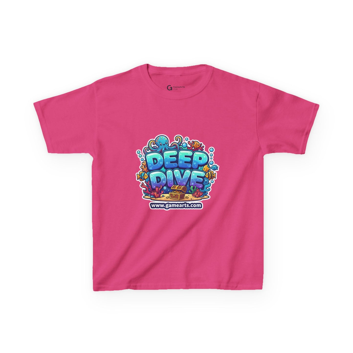 Deep Dive Kids Heavy Cotton Tee, Ocean Adventure Shirt, Fun T-Shirt for Boys and Girls, Summer Beach Wear, Gift for Young Explorers, [...]