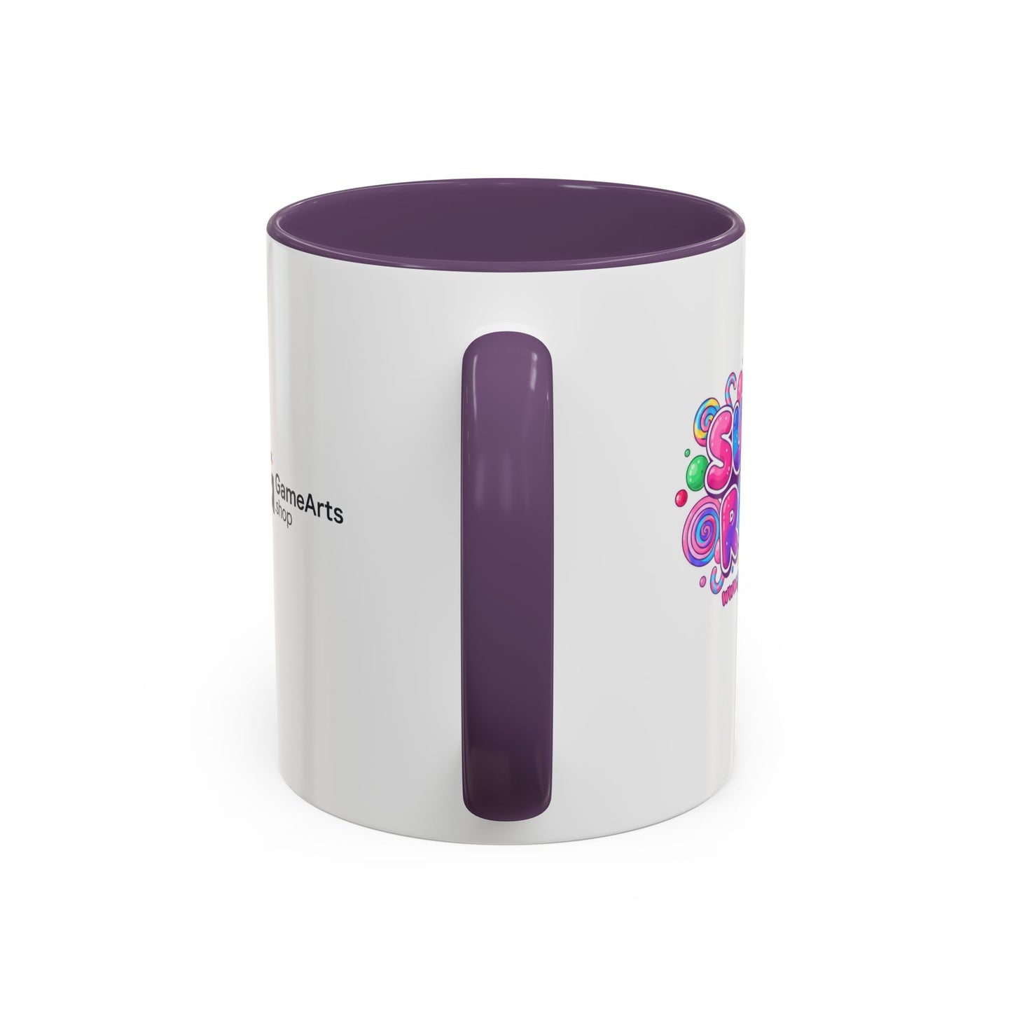 Colorful Sugar Rush Accent Coffee Mug - Fun Gift for Coffee Lovers, Holiday Cheer, Vibrant Drinkware, Party Favor