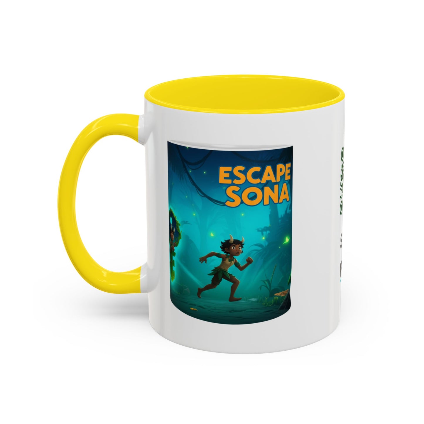 MahaSona Accent Mug – Sip in Style, Escape in Spirit - Whimsical Gift , Fun Drinkware, Perfect for Birthdays, Holidays, Office Decor