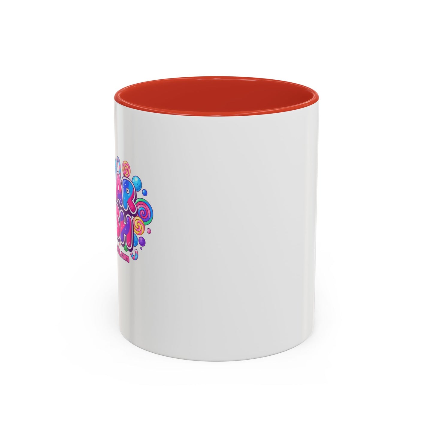Colorful Sugar Rush Accent Coffee Mug - Fun Gift for Coffee Lovers, Holiday Cheer, Vibrant Drinkware, Party Favor