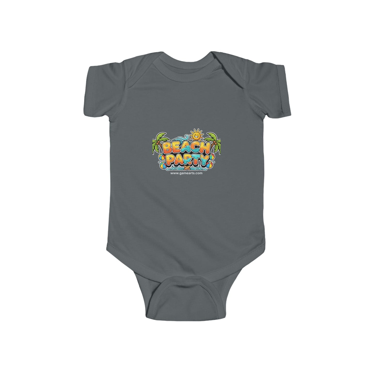 Beach Baby Bodysuit, Cute Infant Outfit, Summer Baby Clothes, Unisex Baby Gift, Tropical Baby Wear