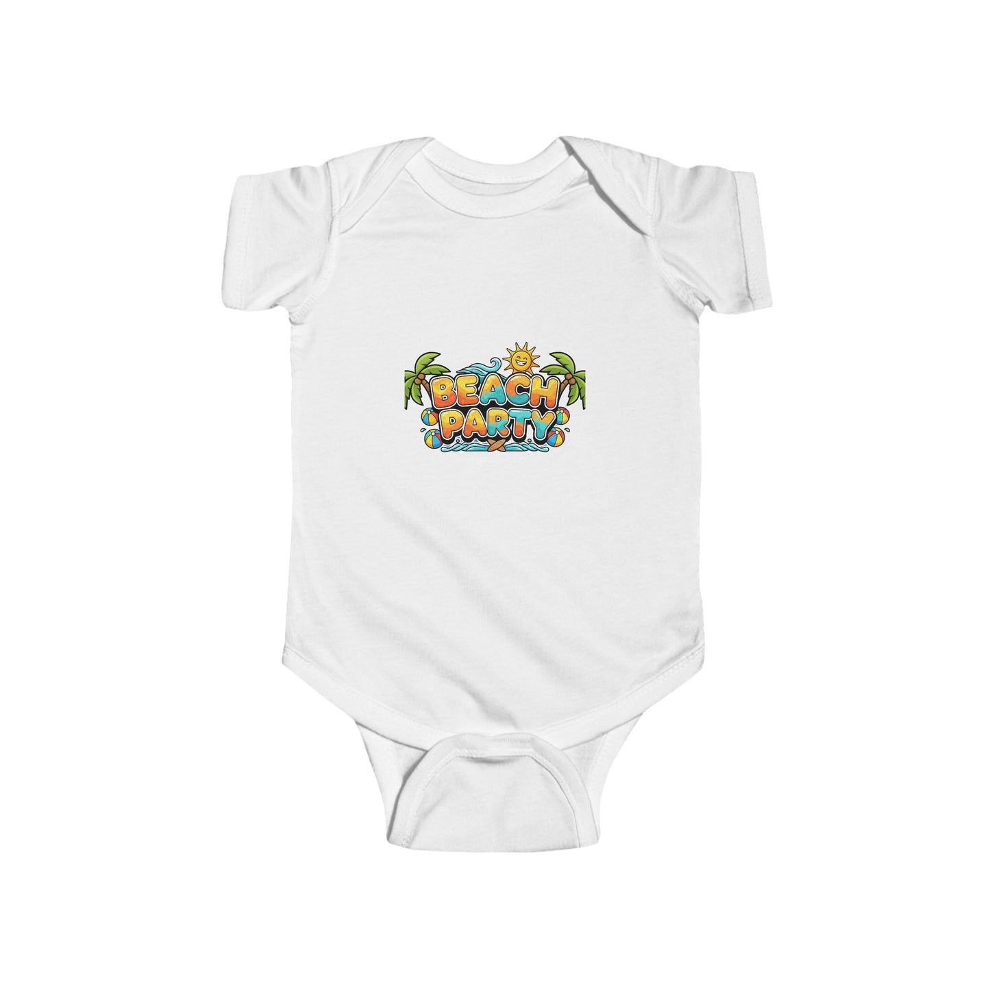 Beach Baby Bodysuit, Cute Infant Outfit, Summer Baby Clothes, Unisex Baby Gift, Tropical Baby Wear