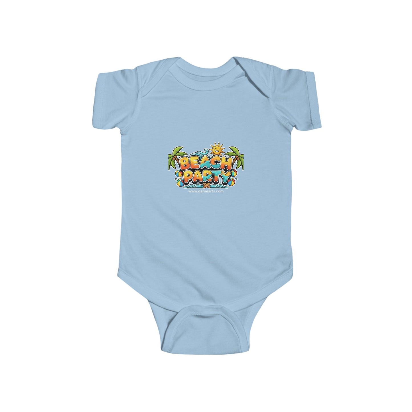 Beach Baby Bodysuit, Cute Infant Outfit, Summer Baby Clothes, Unisex Baby Gift, Tropical Baby Wear