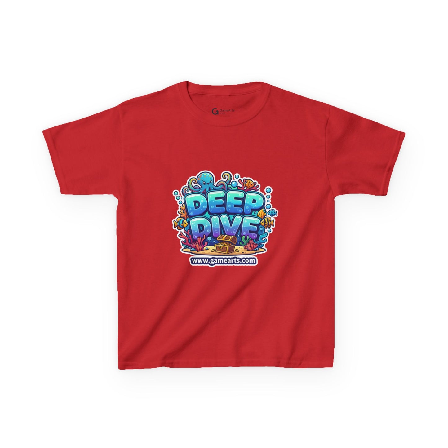 Deep Dive Kids Heavy Cotton Tee, Ocean Adventure Shirt, Fun T-Shirt for Boys and Girls, Summer Beach Wear, Gift for Young Explorers, [...]